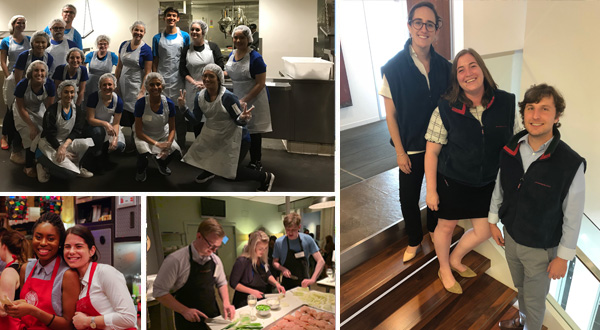 composite photo of Jenner and Block employees volunteering