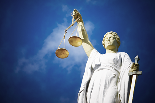 Lady justice holding scales