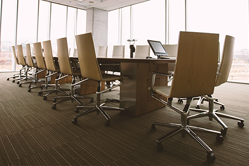 Empty conference room