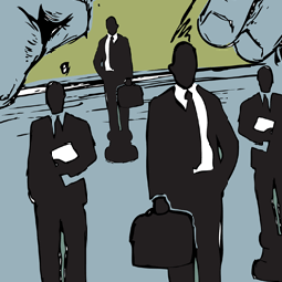 cartoon of businessmen