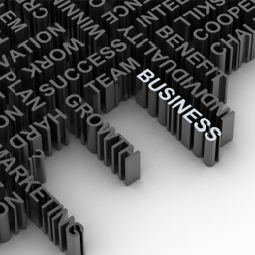 business highlighted among other worse, like individuality, growth, team, success, and work