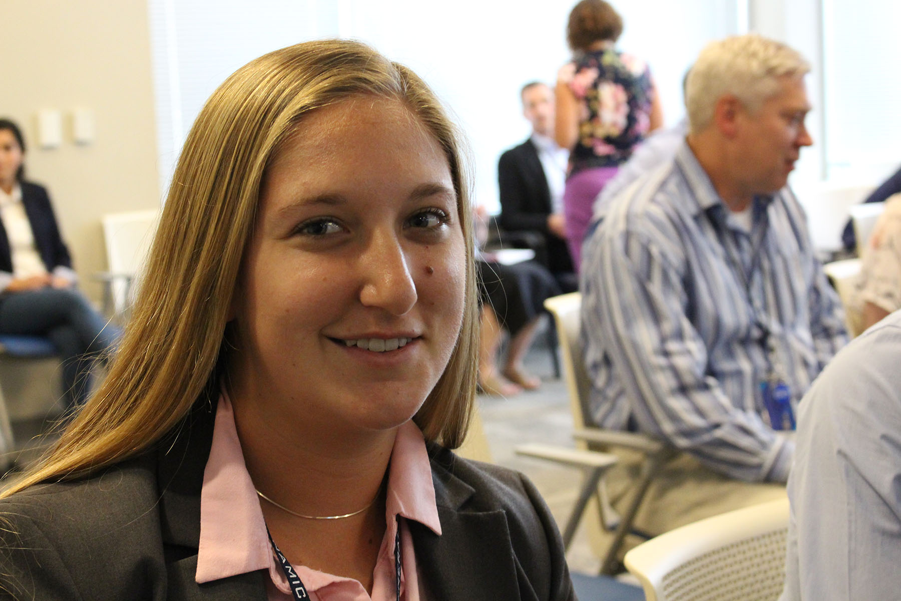 woman at a conference